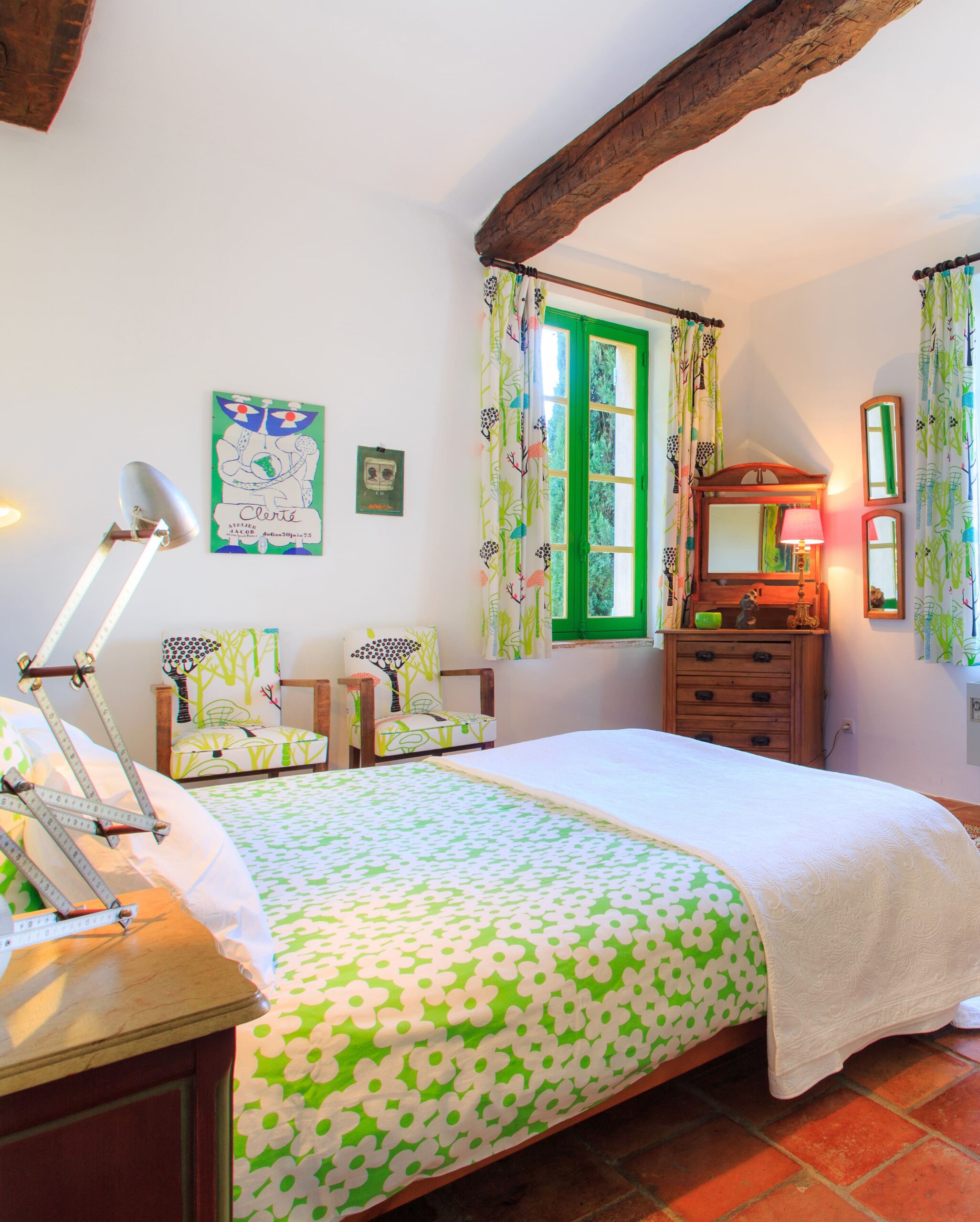 Grünes Zimmer, Beispiel für Ihre Provence mit Kindern Reise